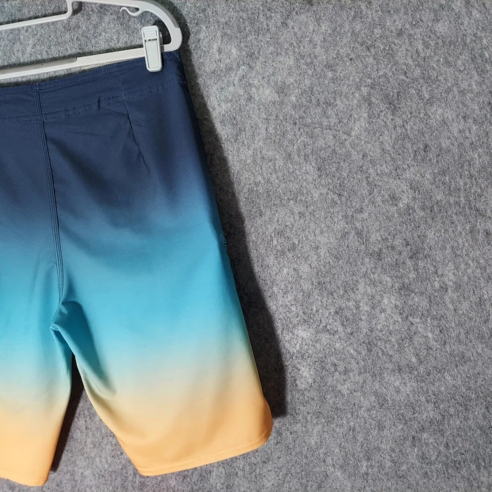 ONeill Mens 30 Board Shorts Ombre Blue‎ Swim Trunks Quick Dry Beach Comfort